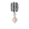 Pandora Anhänger - Pinkfarbene Perle. Element aus Sterling Silber.790132PP