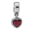 Pandora Anhänger - Herz aus himbeerfarbener Emaille. Element aus Sterling Silber.790471EN07