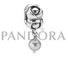 Pandora Anhänger - Graue Perle. Element aus Sterling Silber.790497GP