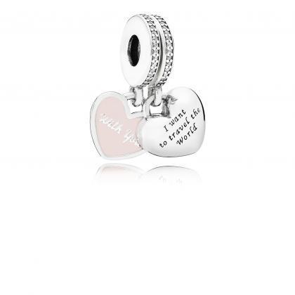 " Travel The World With You" Charm - Anhänger 791717CZ