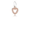 PANDORA Charm Heart - Love rose gold dangle 791357CZ