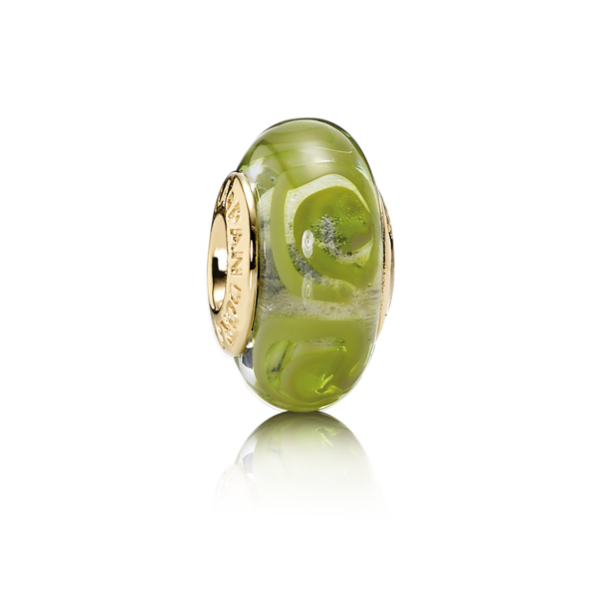 Pandora Murano Glas Charm, Element aus Gold 750516