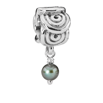 Pandora Anhänger - Grüne Perle. Element aus Sterling Silber.790281GRP