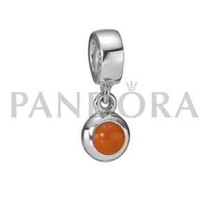 Pandora Anhänger - Karneol. Element aus Sterling Silber.790537K