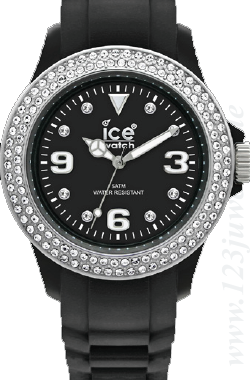 Ice Watch – Stone-Sili, schwarz mit Silber, ST.BS.0.S.09