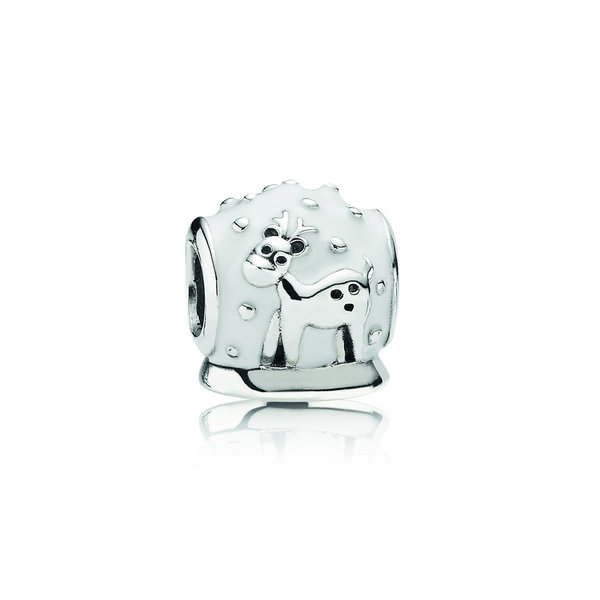 Pandora Element aus Silber - Schneekugel weiß - 791228EN12