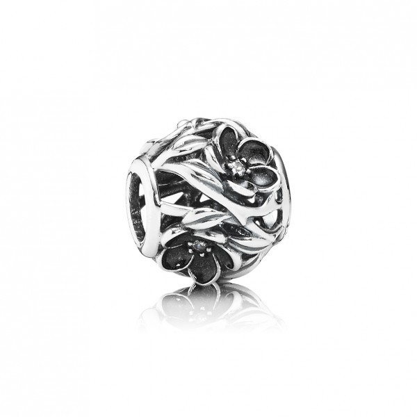 Pandora Element aus Silber - Mystische Blumen  Charm 791409CZ