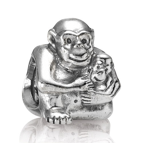 Pandora Affenmama mit Kind, Element aus Silber 790422