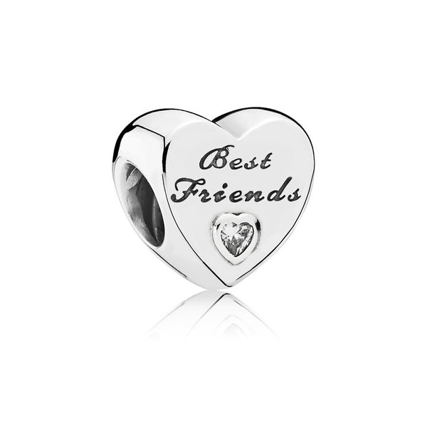"Best Friends-Herz" Charm  791727CZ