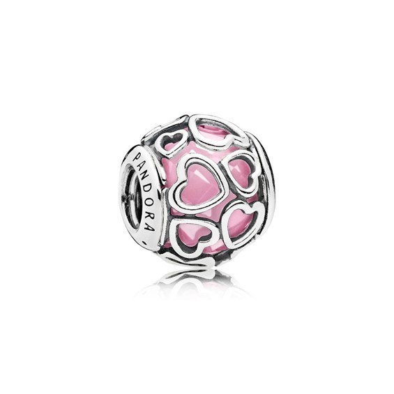 Pandora " Von Liebe umhüllt rosa" Charm 792036PCZ
