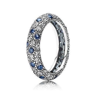 Pandora Ring "Kosmische Sterne Blau" 190915NCB