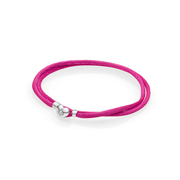 Pandora Armband "Cord pink, zweifach gewickelt" 590749CPH