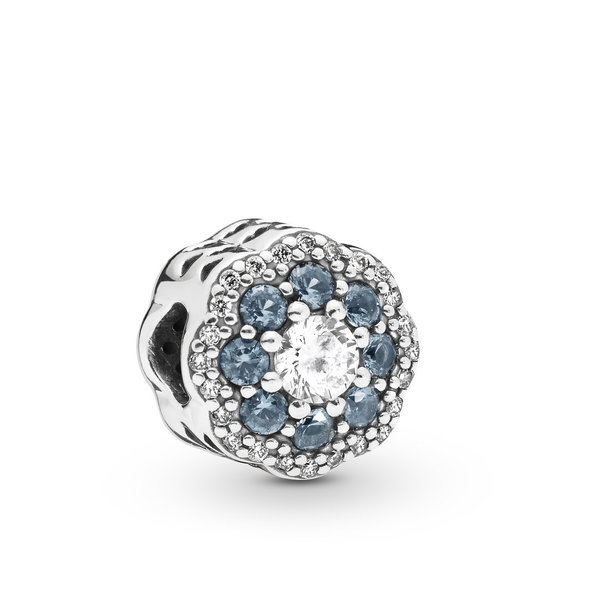 Pandora Charm "Blue Sparkle Flower" 797851NMB