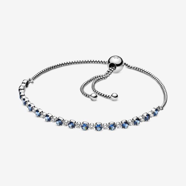 Pandora "Blaues und klares Funkeln Verstellbares Armband " 598517C01